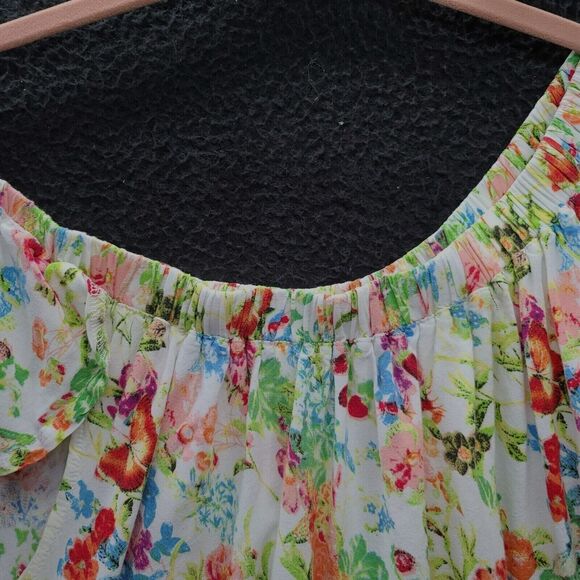 Vanilla Star Womens Top Multi-Color Size Large 100% Rayon Pullover Stretch - Picture 9 of 12